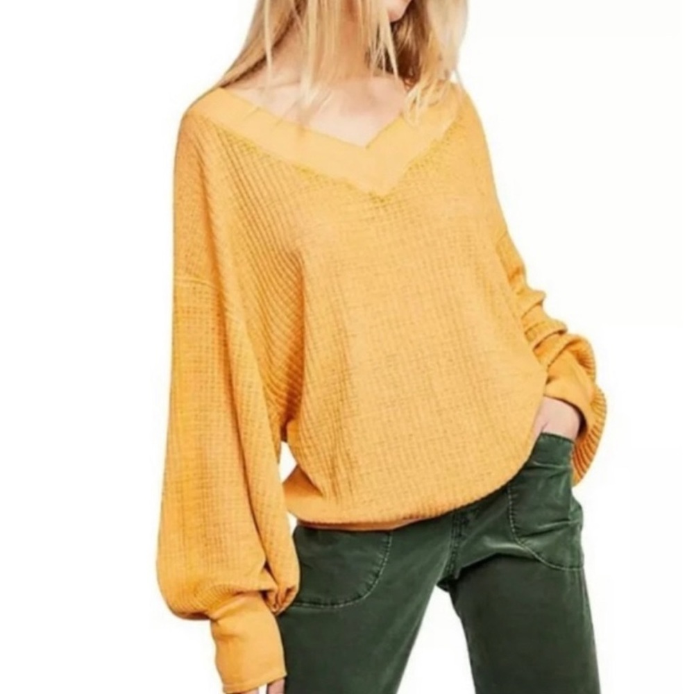 We the Free Waffle knit long sleeve